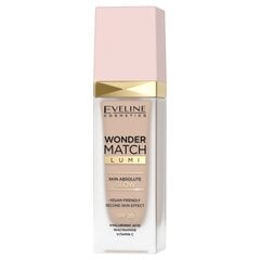 Makiažo pagrindas Eveline Wonder Match Lumi Skin Absolute Glow SPF20 15 Natural, 30 ml kaina ir informacija | Makiažo pagrindai, pudros | pigu.lt