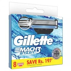 Skustuvų galvutės Gillette Mach3 Start vyrams, 8 vnt kaina ir informacija | Skutimosi priemonės ir kosmetika | pigu.lt