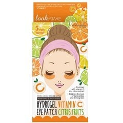 Hidrogelinė paakių kaukė su citrusinių vaisių ekstraktu ir Vitaminu C Look At Me, 5 poros kaina ir informacija | Veido kaukės, paakių kaukės | pigu.lt