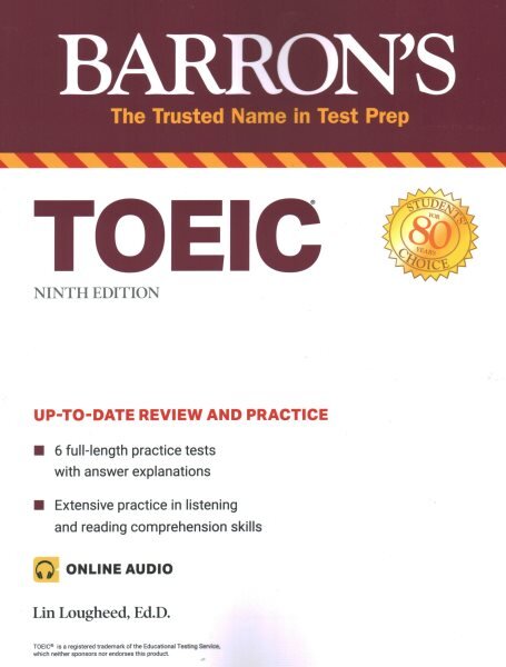 TOEIC (with online audio) Ninth Edition цена и информация | Enciklopedijos ir žinynai | pigu.lt