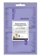 Geltonus atspalvius neutralizuojanti kaukė Marion Color Esperto Color Toning Violet Hair Mask, 40 ml kaina ir informacija | Priemonės plaukų stiprinimui | pigu.lt