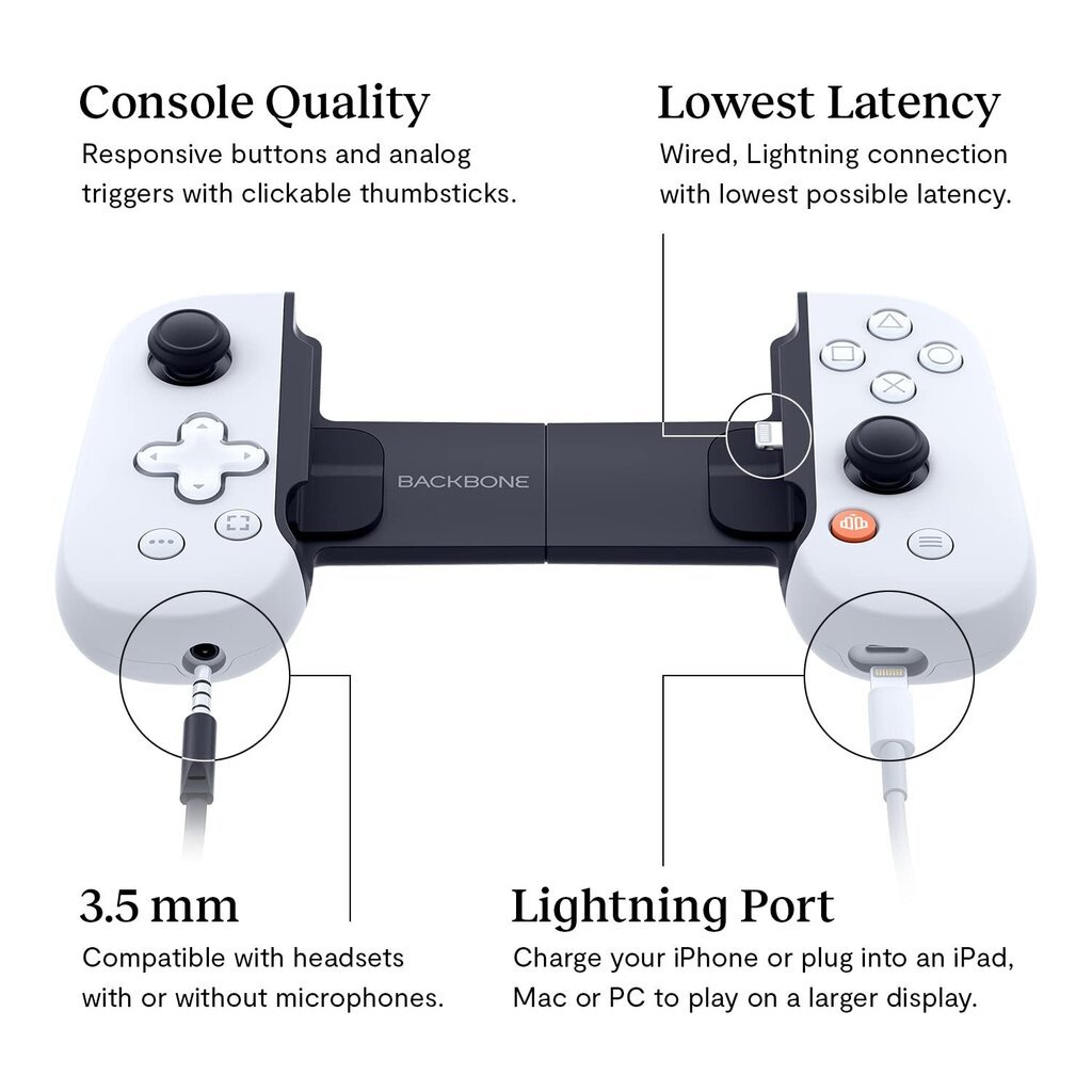 Backbone iPhone PlayStation kaina ir informacija | Žaidimų kompiuterių priedai | pigu.lt