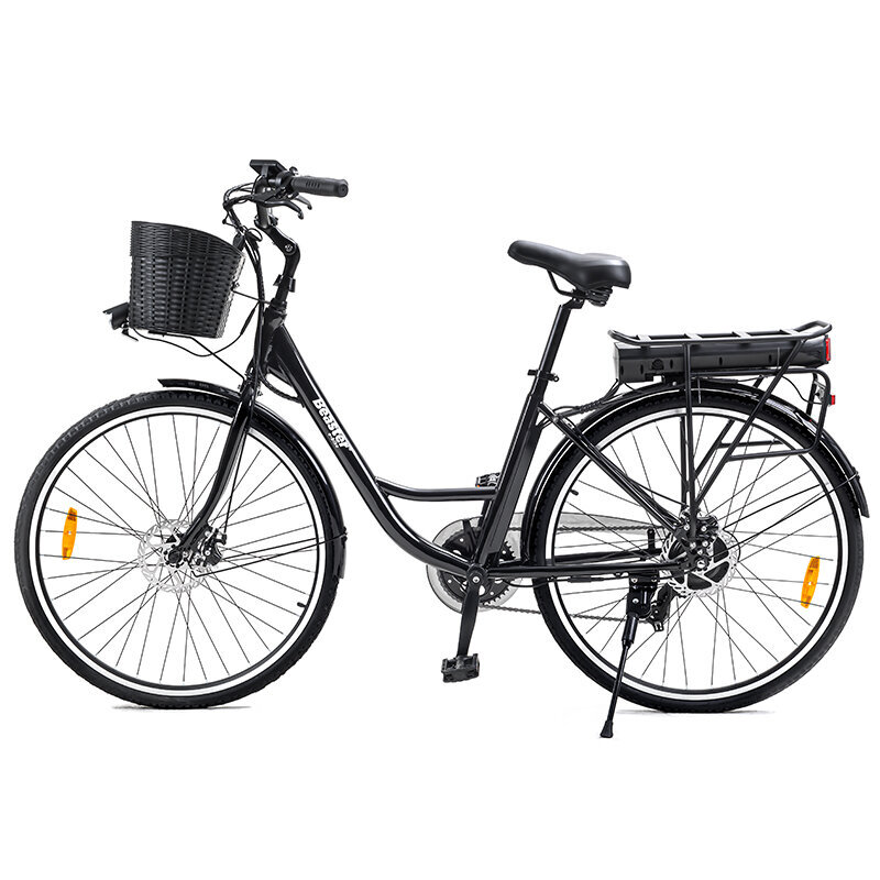 Elektrinis dviratis Beaster BS107B, juodas kaina ir informacija | Elektriniai dviračiai | pigu.lt