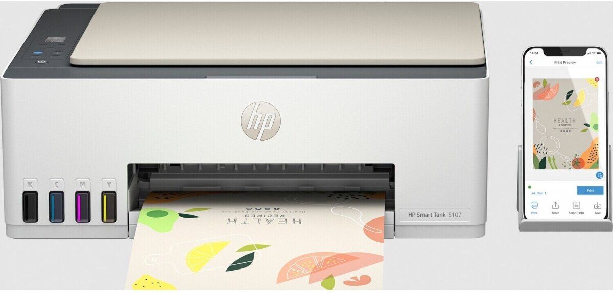 HP Smart Tank 5107 kaina ir informacija | Spausdintuvai | pigu.lt