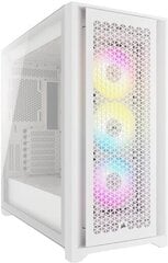 CORSAIR iCUE 5000D RGB Mid-Tower White цена и информация | Корпуса | pigu.lt