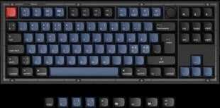 Keychron V3 80% Механическая клавиатура (ANSI, Carbon Black, RGB, Hot-swap, US, Pro Red Switch) цена и информация | Клавиатуры | pigu.lt