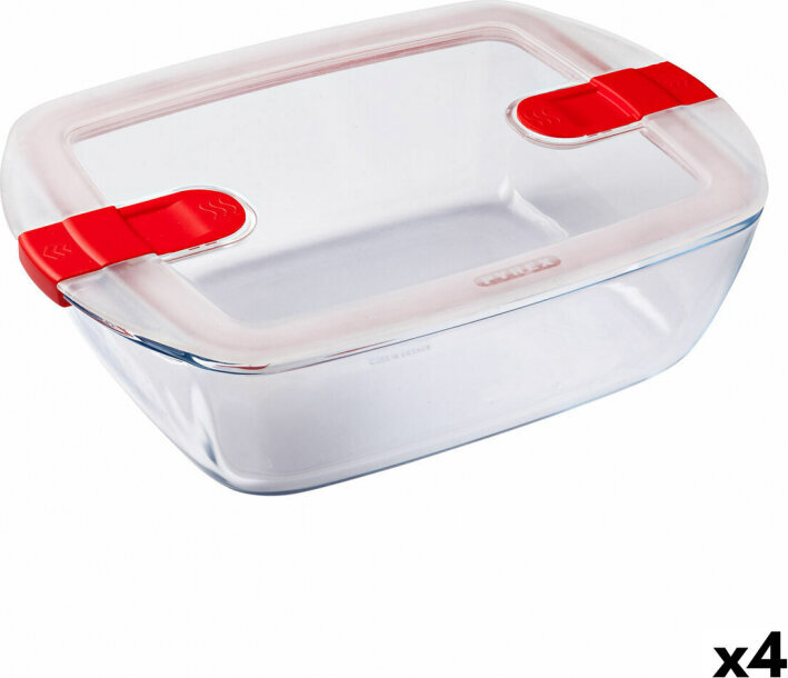 Pyrex maisto indelių rinkinys, 4 vnt. kaina ir informacija | Maisto saugojimo  indai | pigu.lt