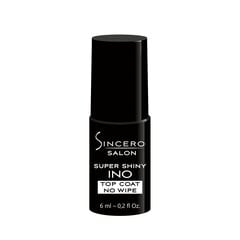 Gelinio nagų lako viršutinis sluoksnis "Sincero Salon", Super shiny INO, 6 ml kaina ir informacija | Nagų lakai, stiprintojai | pigu.lt