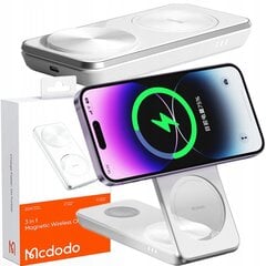 MCDODO 3IN1 QI ДОК-СТАНЦИЯ IPHONE AIRPODS ЧАСЫ цена и информация | Зарядные устройства для телефонов | pigu.lt