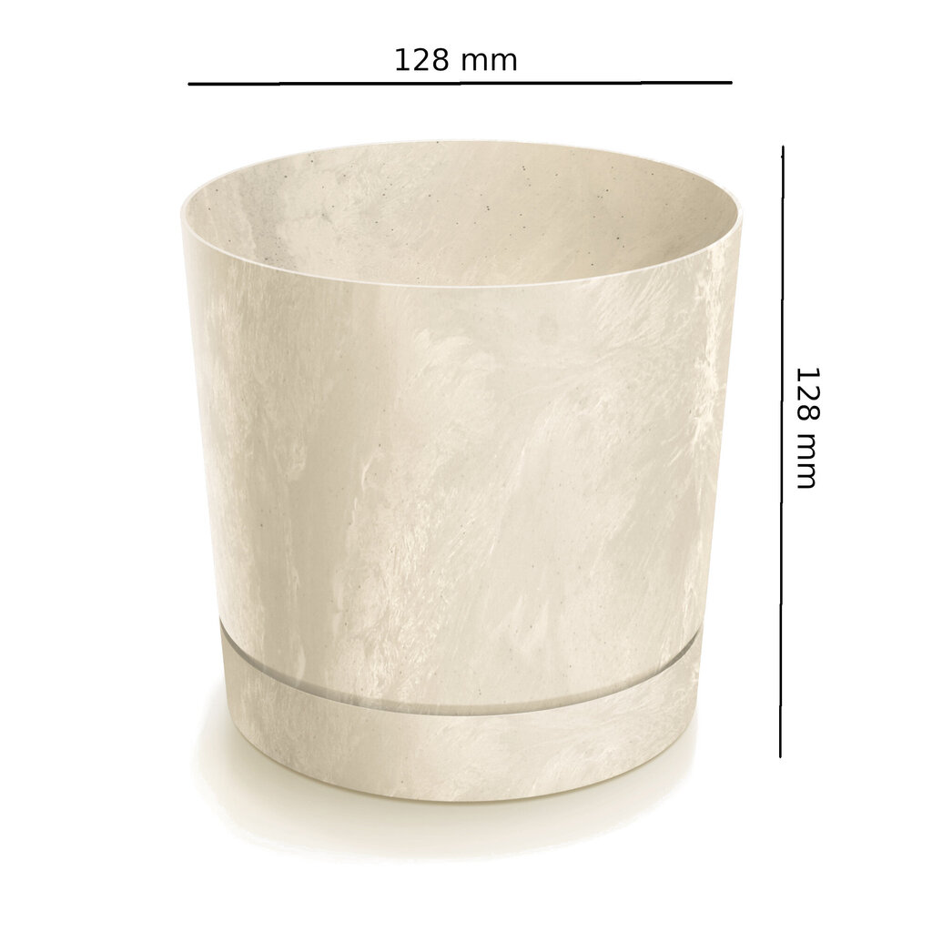 Gėlių vazonas Beton Effect, 12,8 cm kaina ir informacija | Vazonai | pigu.lt