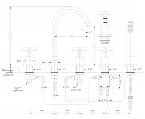 Vonios maišytuvas Silla SEM-1104G цена и информация | Смесители | pigu.lt