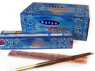 Rankų darbo smilkalų lazdelės Aastha, Satya, 15 g kaina ir informacija | Namų kvapai | pigu.lt