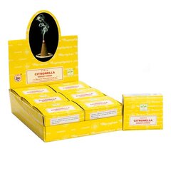 Smilkalų kūgiai Citronella Dhoop cones, Satya, 12 kūgių 37 g kaina ir informacija | Namų kvapai | pigu.lt