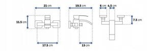 Vonios maišytuvas Silla SEM-1079G kaina ir informacija | Vandens maišytuvai | pigu.lt