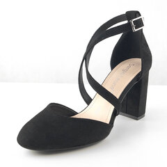 Черные босоножки на каблуке Sergio Leone цена и информация | Женские сандалии MONNA LISA | pigu.lt