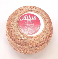 Нитки для вязания Atlas, цвет оранжевый 0090A цена и информация | Принадлежности для вязания крючком | pigu.lt