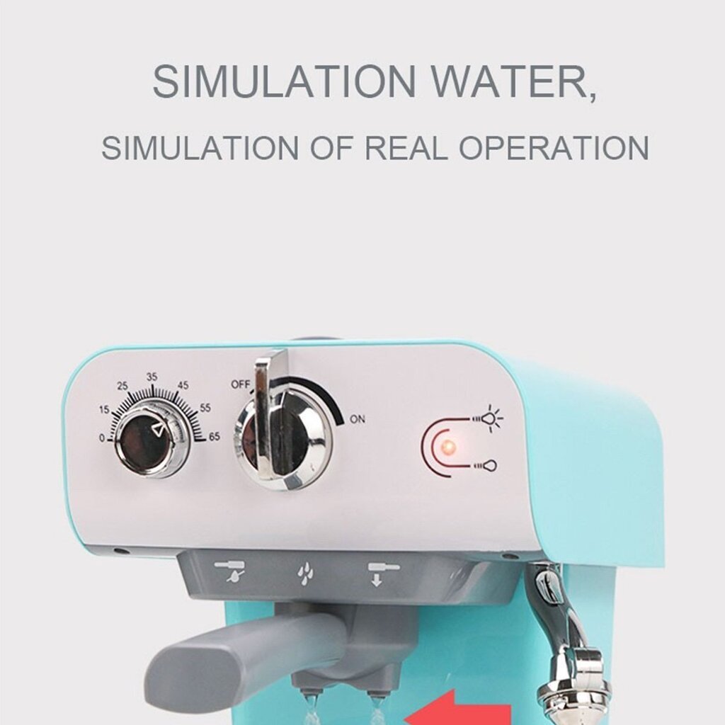 Žaislinis kavos aparatas vaikiškas su bėgančiu vandeniu ir garsais цена и информация | Žaislai mergaitėms | pigu.lt