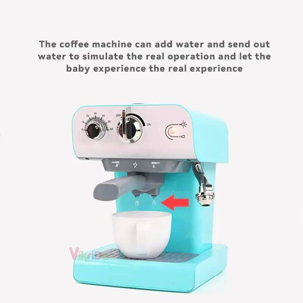 Žaislinis kavos aparatas vaikiškas su bėgančiu vandeniu ir garsais цена и информация | Žaislai mergaitėms | pigu.lt