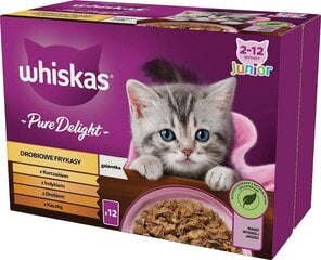 Whiskas Pure Delight rinkinys katėms, 12x85 g цена и информация | Консервы для кошек | pigu.lt