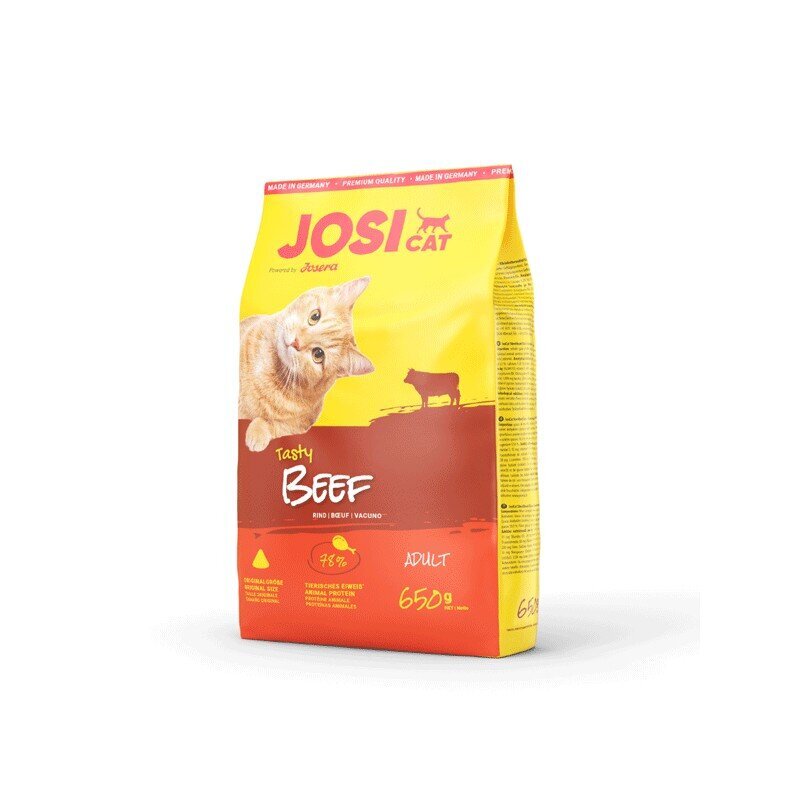 Josera Josicat Tasty su jautiena, 650 g kaina ir informacija | Sausas maistas katėms | pigu.lt
