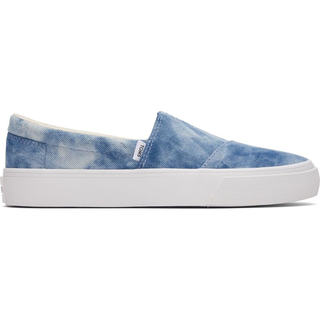 Laisvalaikio bateliai moterims Toms Washed Denim Alpargata Fenix Slip On 228421, mėlyni kaina ir informacija | Sportiniai bateliai, kedai moterims | pigu.lt