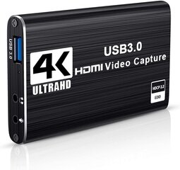 HDMI Video Capture Card 4K@60FPS / USB 3.0 / HDCP 2.2 цена и информация | Адаптеры, USB-разветвители | pigu.lt