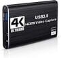 Adapteris RoGer HDMI/USB 3.0/HDCP 2.2 kaina ir informacija | Adapteriai, USB šakotuvai | pigu.lt