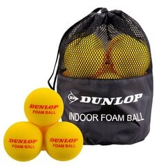 Tennis balls Dunlop INDOOR FOAM 12pcs цена и информация | Товары для большого тенниса | pigu.lt