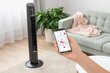 Bokštinis ventiliatorius Sencor SFT 4207BK SmartBreeze Wi-Fi, App, Touch control, Timer, remote kaina ir informacija | Ventiliatoriai | pigu.lt