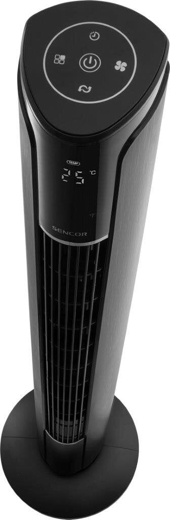 Bokštinis ventiliatorius Sencor SFT 4207BK SmartBreeze Wi-Fi, App, Touch control, Timer, remote kaina ir informacija | Ventiliatoriai | pigu.lt