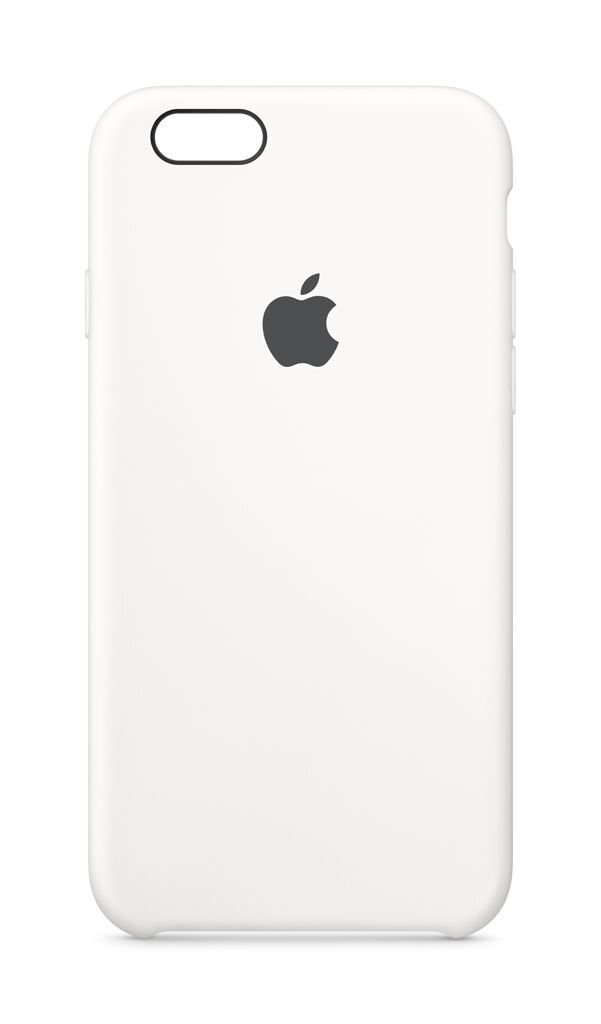 Apple MKY12ZM/A Original Silicone ultra thin back cover case for iPhone 6 / 6S (4.7 inch) White kaina ir informacija | Telefono dėklai | pigu.lt