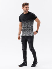 Marškinėliai vyrams Ombre Clothing 121429-7, juodi цена и информация | Мужские футболки | pigu.lt