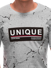мужская футболка s1793 - темно-серая цена и информация | Мужские футболки | pigu.lt