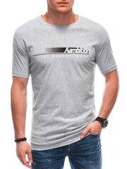 Marškinėliai vyrams Edoti 121390-7, pilki kaina ir informacija | Vyriški marškinėliai | pigu.lt