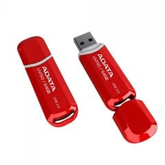 USB карта памяти A-data UV150 64GB USB 3.0 Красная цена и информация | ADATA Компьютерная техника | pigu.lt