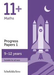 11plus Maths Progress Papers Book 1: KS2, Ages 9-12 2nd edition kaina ir informacija | Knygos paaugliams ir jaunimui | pigu.lt