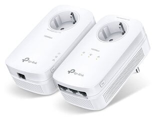 TP-Link TL-PA8033P RINKINYS V4 - Pradinis rinkinys - Maitinimo linijos adapterio rinkinys - Įsijungiamas į sieną - Su TP-Link TL-PA8010P kaina ir informacija | Signalo stiprintuvai (Range Extender) | pigu.lt