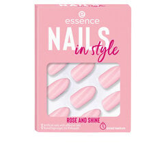 Dirbtiniai nagai Essence Nails In Style Nº 14 Rose and shine, 12 vnt. kaina ir informacija | Manikiūro, pedikiūro priemonės | pigu.lt