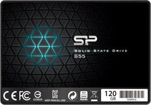 Жесткий диск Silicon Power S55 120GB SATA3 (SP120GBSS3S55S25) цена и информация | Внутренние жёсткие диски (HDD, SSD, Hybrid) | pigu.lt
