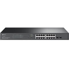 TP-LINK JetStream 18-Port Gigabit Smart Switch with 16-Port PoE+ TL-SG2218P  Managed L2   Rackmountable  Ethernet LAN (RJ-45) p - цена и информация | Коммутаторы (Switch) | pigu.lt