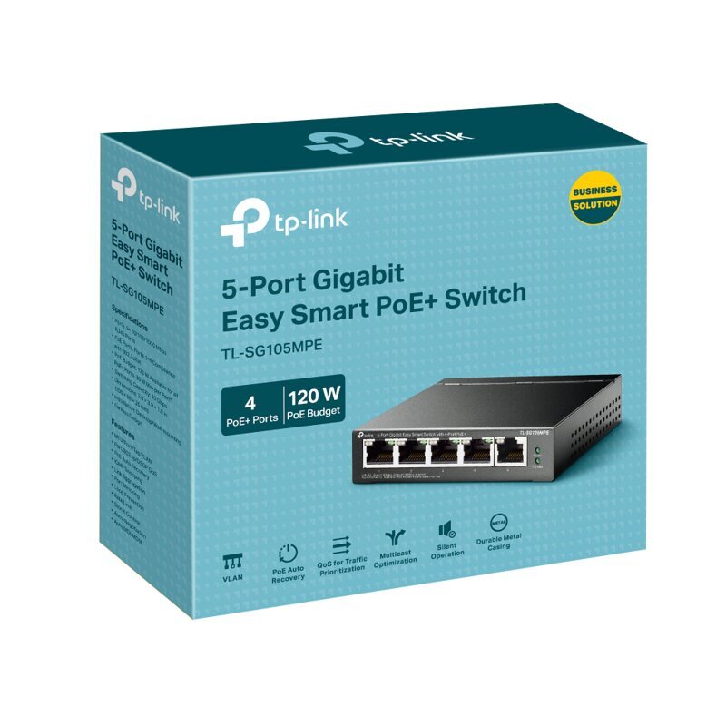 TP-Link TL-SG105MPE kaina ir informacija | Komutatoriai (Switch) | pigu.lt