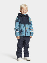 Детская куртка Didriksons весна-осень STORMHATT, синяя с рисунком цена и информация | Куртки для мальчиков | pigu.lt