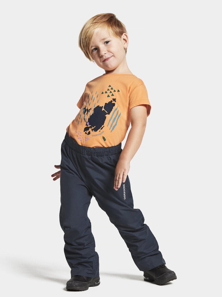 Didriksons vaikiškos pavasario-rudens kelnės IDUR, tamsiai mėlynos цена и информация | Kelnės berniukams | pigu.lt