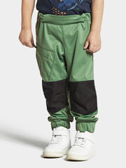Didriksons весенне-осенние детские штаны softshell LÖVET, зеленого цвета цена и информация | Спортивные штаны для мальчиков | pigu.lt