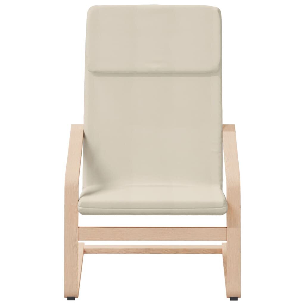 Poilsio kėdė vidaXL, smėlio kaina ir informacija | Svetainės foteliai | pigu.lt