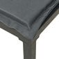 vidaXL Kampinė sodo kėdė su pagalvėlėmis, juoda ir pilka, poliratanas kaina ir informacija | Lauko kėdės, foteliai, pufai | pigu.lt