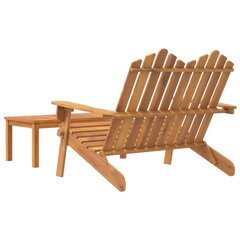 Lauko baldų komplektas vidaXL adirondack, rudas цена и информация | Комплекты уличной мебели | pigu.lt