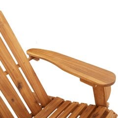 vidaXL Sodo adirondack suoliukas, 126cm, akacijos medienos masyvas цена и информация | Садовые скамейки | pigu.lt