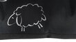 Guolis Superkissen24, 70x50 cm, juodas/baltas kaina ir informacija | Guoliai, pagalvėlės | pigu.lt
