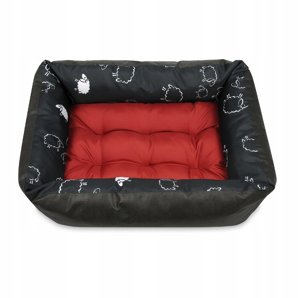 Guolis Superkissen24, 70x55 cm, juodas/raudonas kaina ir informacija | Guoliai, pagalvėlės | pigu.lt